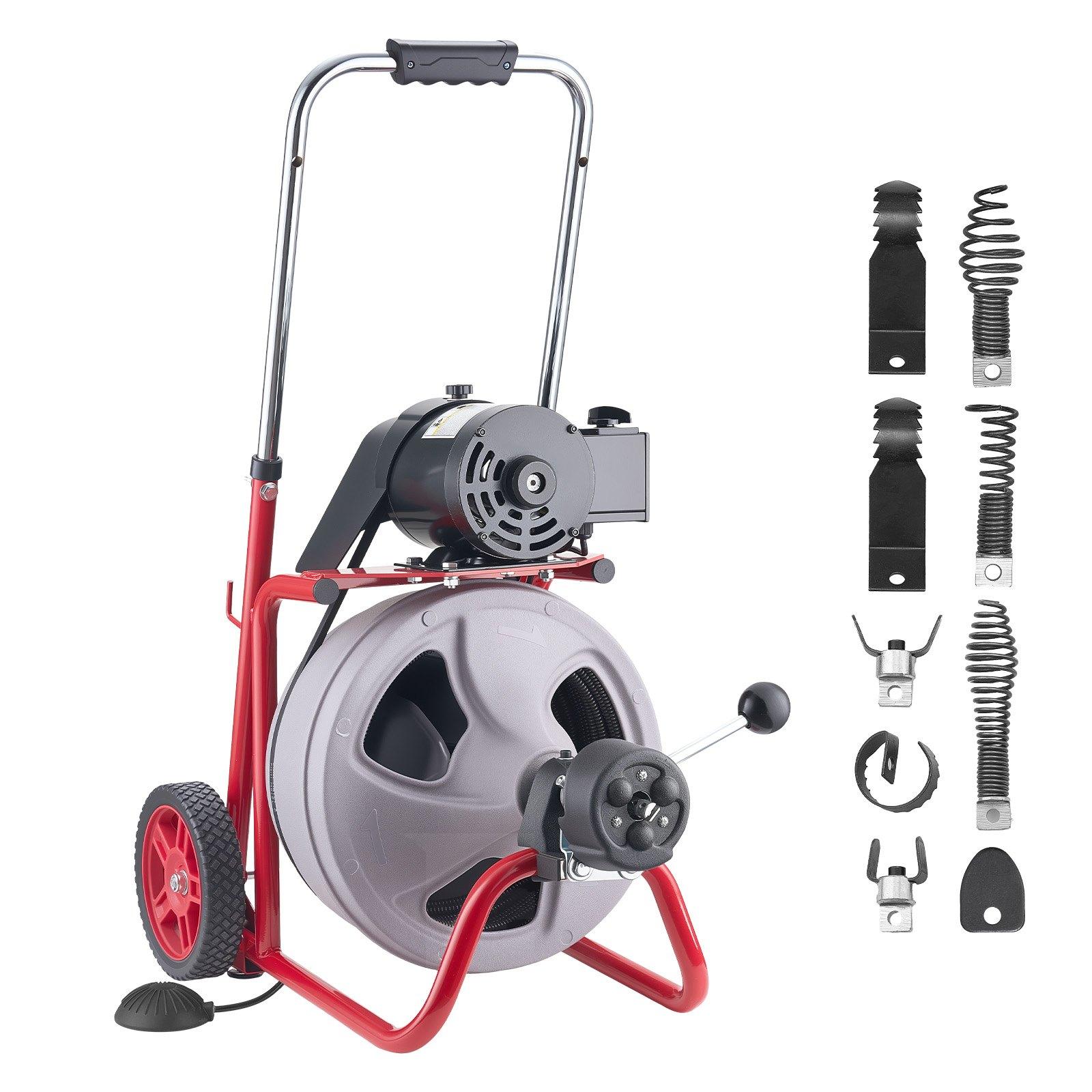 VEVOR Drain Cleaner Machine 30m x
