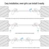 No-Drill Telescopic Stainless Steel Rod