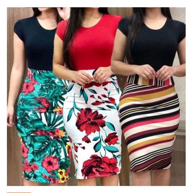 

Трансграничный Wish Amazon Fashion Пуловер Новинка Лето Европейский и американский Цветной Блок Цветочное Платье-футляр Большой Размер Женская Одежда Red M