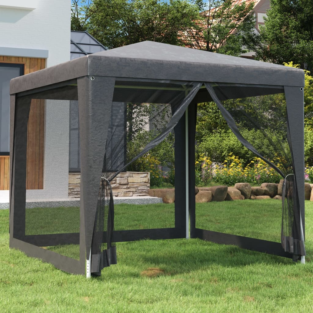 Vidaxl Zelt mit 4 Netzseiten, Anthrazit, 2,5 x 2,5 m, HDPE