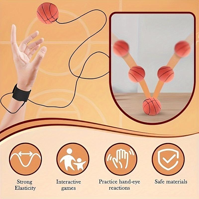 6-piece Mini Wrist Grip Ball Strap Elastic Wristband - Durable TPU Fitness Ball, Suitable for Strength Training and Outdoor Sports