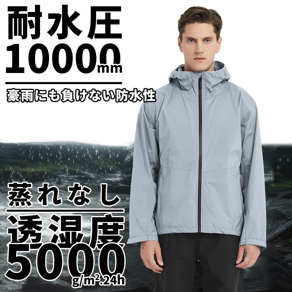 Outdoor-Sport Regenbekleidung und Hose Set Regenanzug Regenjacke Outdoor Bergparka Regenbekleidung für und Winter [Top Atmungsaktiv, Wasserdicht, Winddicht,