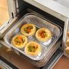 10Pcs 20Cm Air Fryer Aluminum Foil Pan Food Containers Square Oven Bbq Tray Oil-Proof Non-Stick Baking Tool Kitchen Supplies