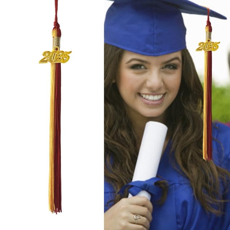 2025 Graduation Hat Tassels Charm Graduation Gowns Hat Decoration Tassels For University And School Graduates