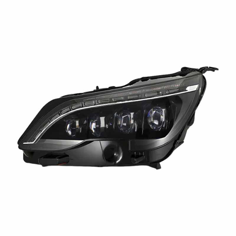 Fits 2016-2019 Peugeot 4008/5008 headlights with crystal lenses and LED sequential turn signals.