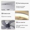 LED Ceiling Fans with Lights and Remote Modern Low Profile Chandelier Fan for Bedroom Kids Room Living Room Ceiling Lighting Fan