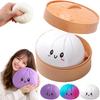 Squishy Boulette Géante, Squishy Boulette Mystère 4 Pouces Grand Modèle, Saint-Valentin Bun Boulettes Jumbo avec Visage pour Adultes