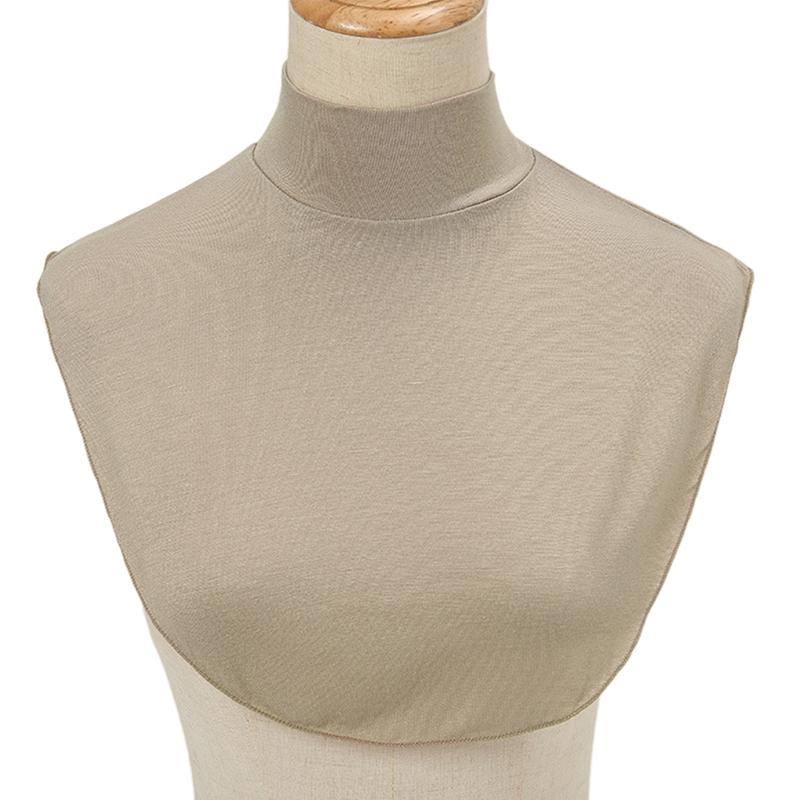 Soft Cotton Modal Inner Neck Cover Solid Color False Collar For Woman Mock Neck Half Top Detachable Collars Neck Free Size