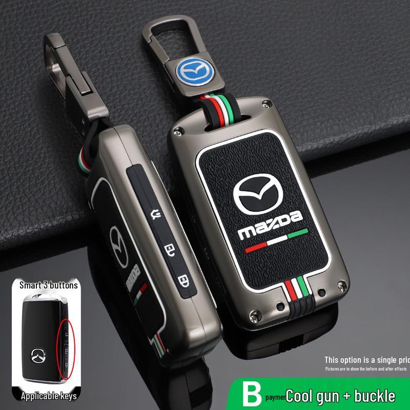 2024 Mazda Key Case for Axela, CX-5, CX-50, CX-4, Atenza; Fits Two-Button Models