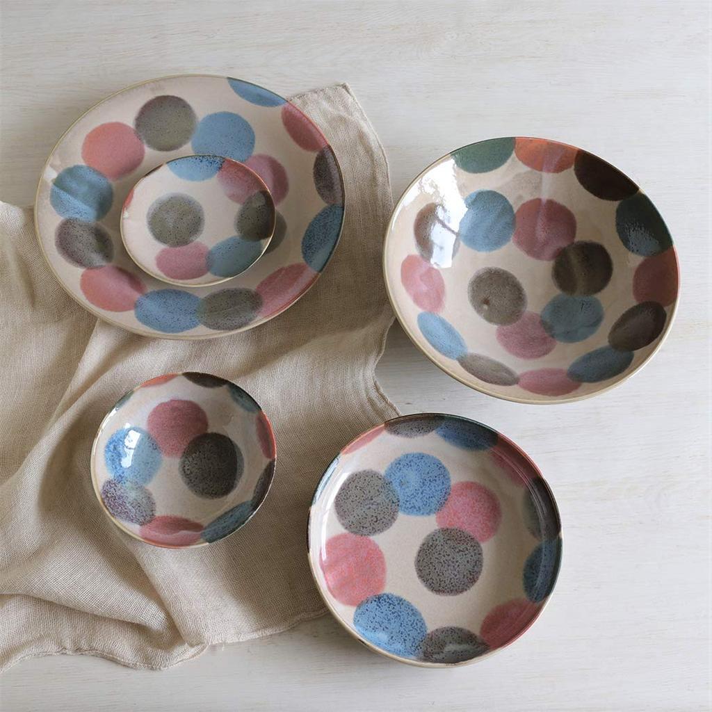 Awasaka Pink Dotted Pink Dotted Pasta Bowl [item]