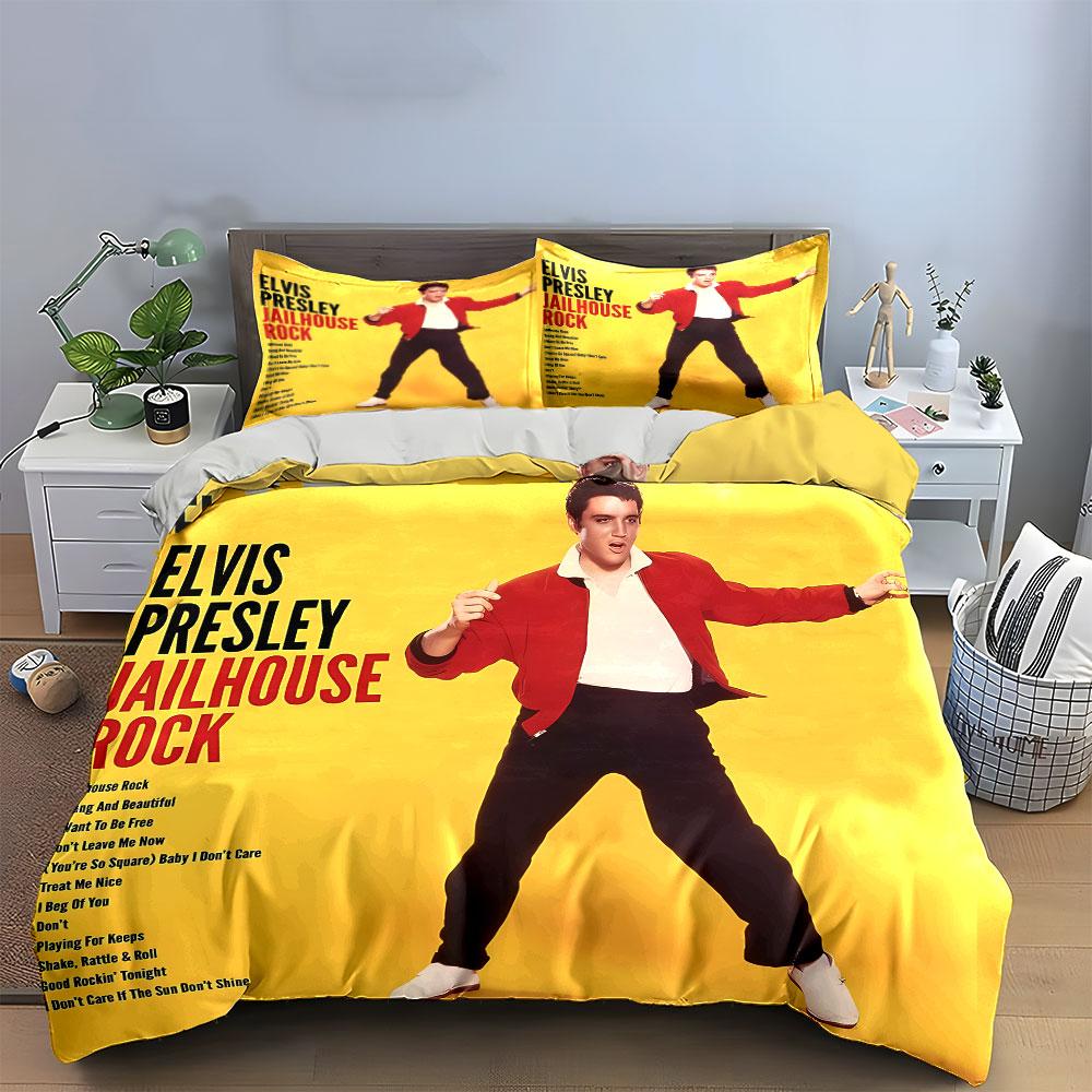 Elvis Presley Jailhouse Rock. Bedding Sets Duvet Cover Sets Duvet Covers Pillowcases(1*Duvet Cover 2*Pillowcases Without Duvet Insert)