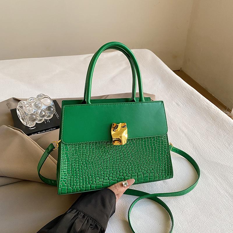 Personalisierte und schöne Retro-Umhängetasche Herbst neu hochwertige lässige Schulter-Achselhöhle kleine quadratische Tasche