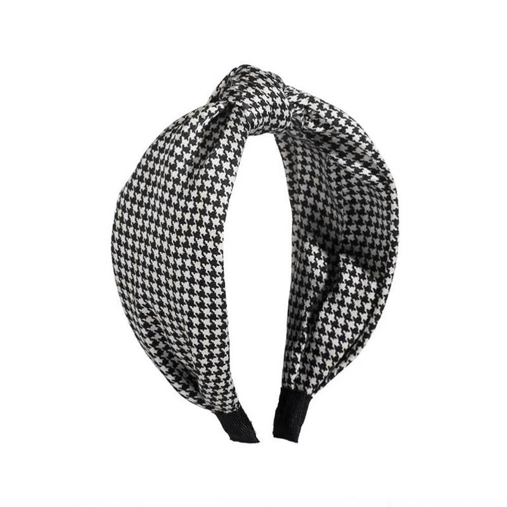 Ethnic Style Fabric Knotted Headband Wide Edge Non-slip Hairband Fashion Women's Hair Accessories