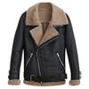 Strike Lambskin Shearling Rider Jacket (Black)