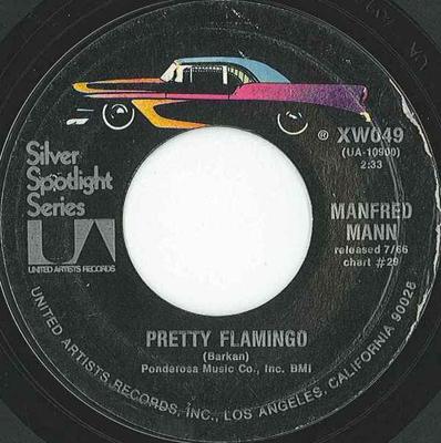 7-Zoll Schallplatte MANFRED MANN - Pretty Flamingo / Come Tomorrow XW049 United Artists UK Rock Gebraucht