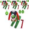 Festive Christmas Green Monster The Grinch Cosplay Pajamas Costume For Kids