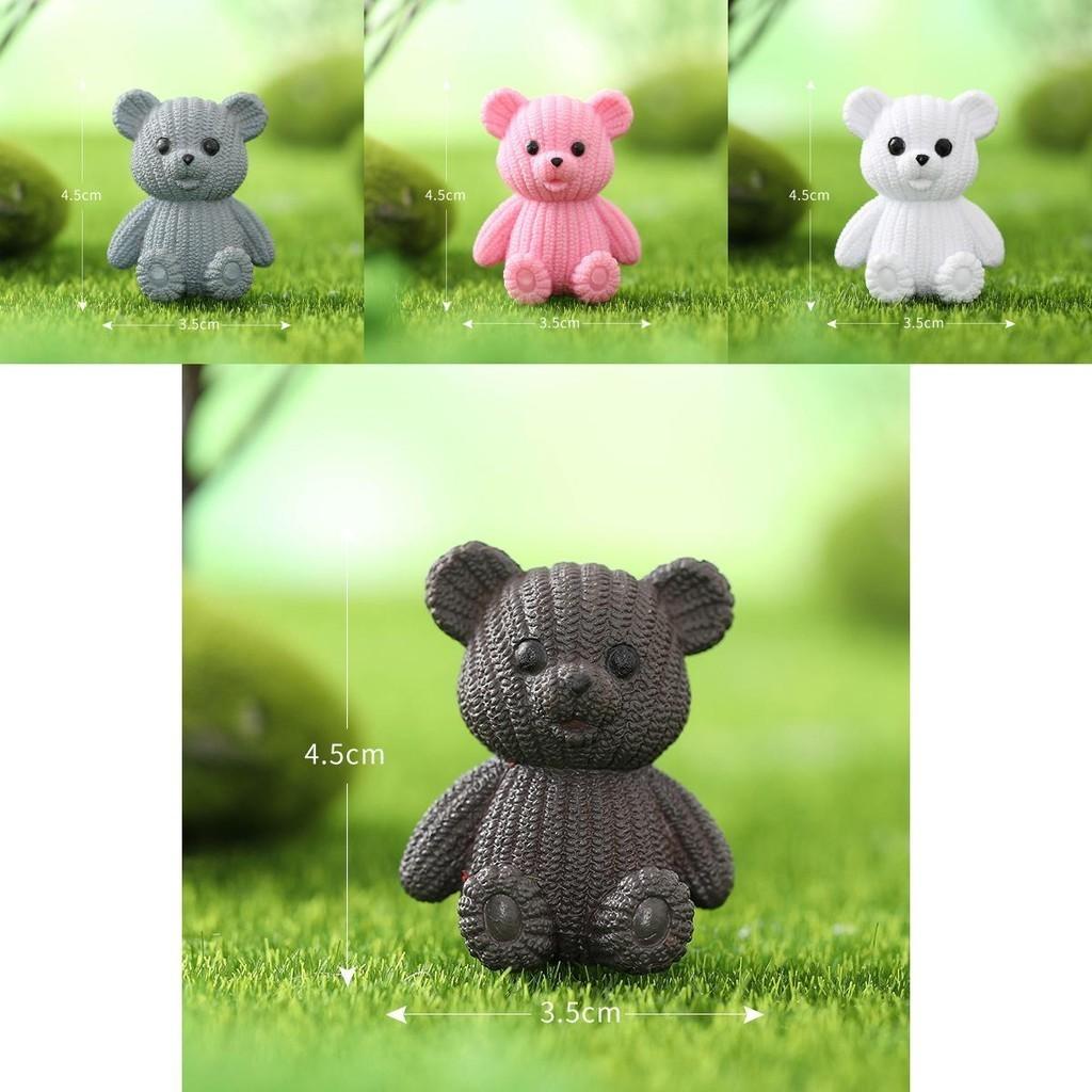 Hairline Bear Keychain Micro Landscape Cartoon Pvc Handicrafts Car Ornaments