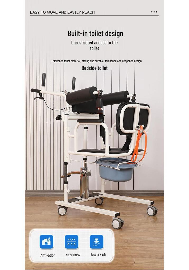 Hydraulic Lift Transfer Device for Bedridden or Paralyzed Elderly Patients
