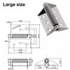 Stainless Steel/Iron Heavy-Duty Thickened Hinge With Automatic Spring Closure Reset For Industrial Electrical Cabinet Doors