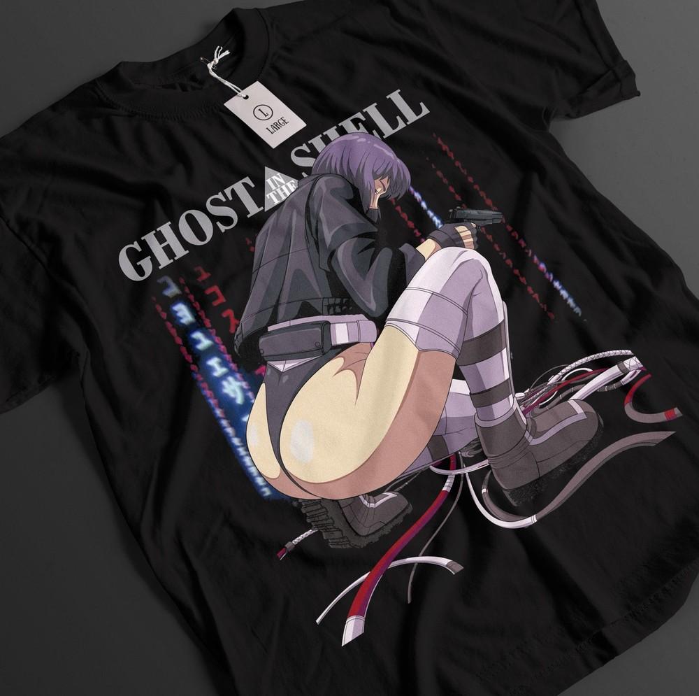 

Ghost In The Shell Shirt Kusanagi Tshirt Batou T-Shirt Togusa Aramaki Anime Tee 3XL