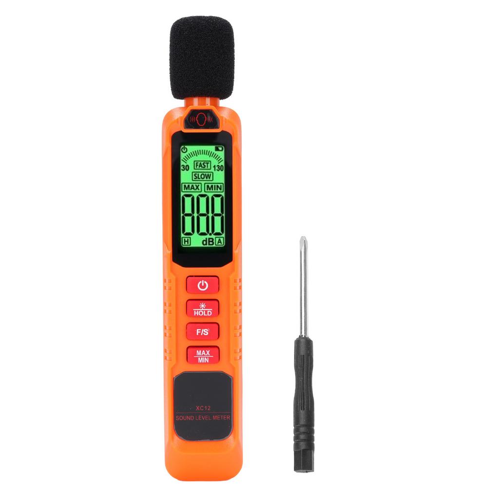 Sound Level Meter with A Weighting Backlight Screen Portable Noise Decibel Tester for Home