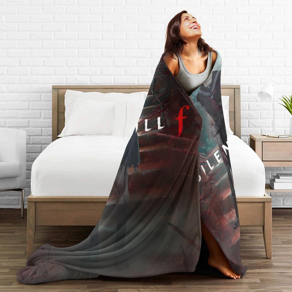 Silent Hill F deka Hororová hra Cestování Kancelář Flanelové povlečení Přehozy do obývacího pokoje Teplý měkký kvalitní přehoz Nápad na dárek
