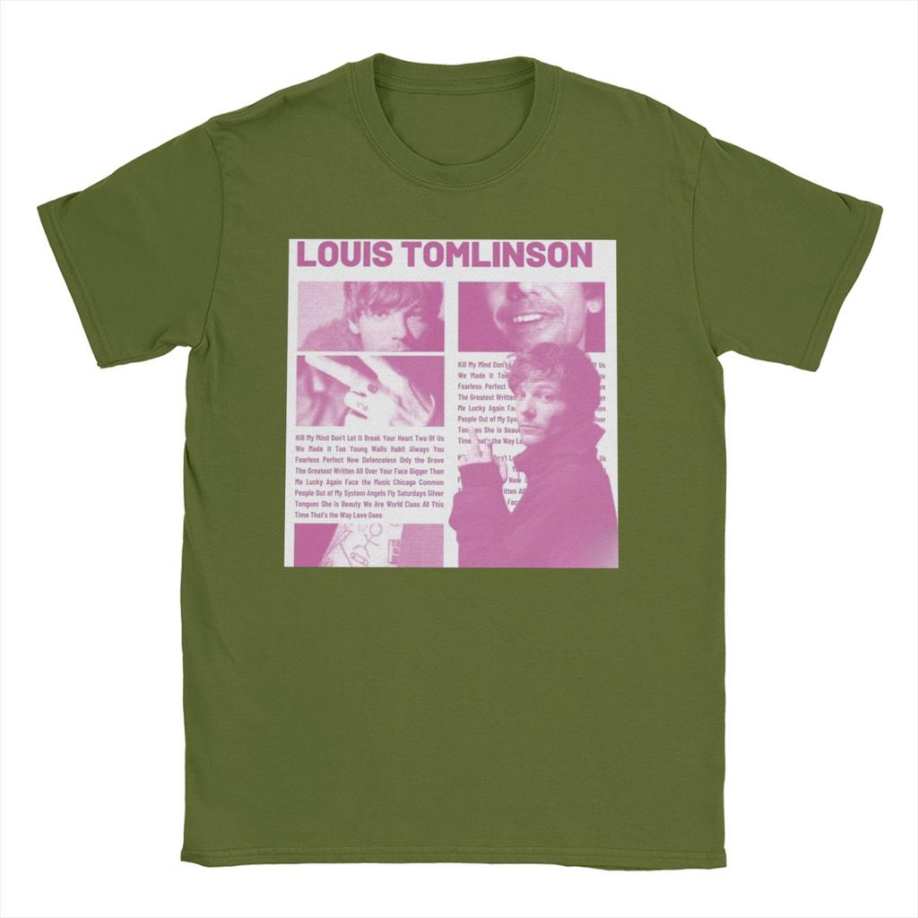 Vintage T Shirt Summer L/Louis Tomlinsons Trendy Cool T Shirts Singer Cotton Tshirt for Couple Y2K Retro Short Sleeve Tops