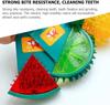 Dog Chew Toys Dog Toothbrush Toys Summer Cool Fruit Shape Dog Teething Chew Toys for Small Medium Dogs Teeth Cleaning Toy