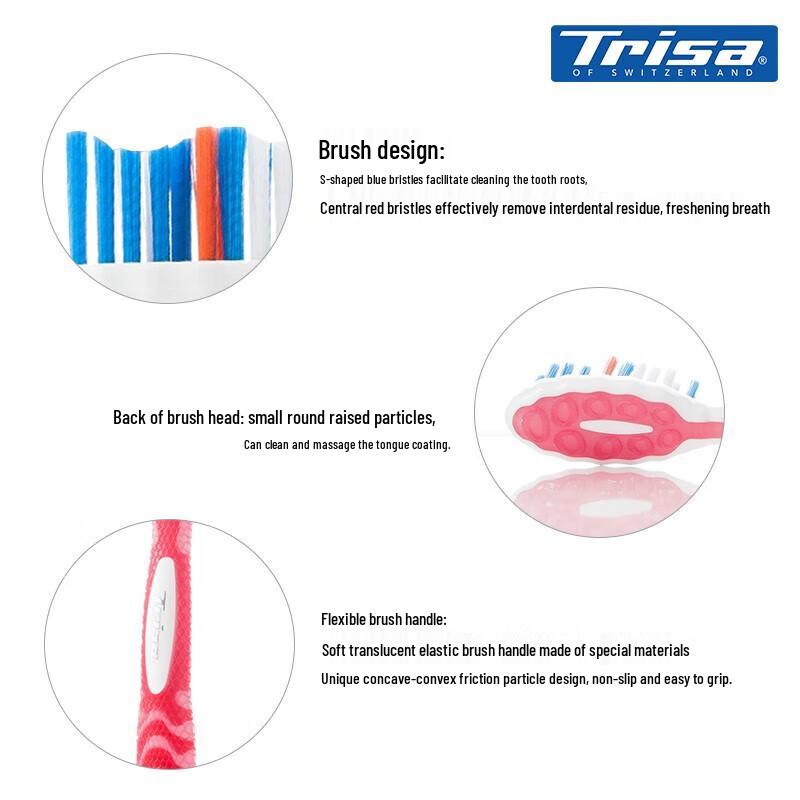 TRISA Swiss All-in-One Zahnbürste mit weichen Borsten