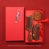 Golden Sandalwood Wedding Comb & Mirror Gift Set
