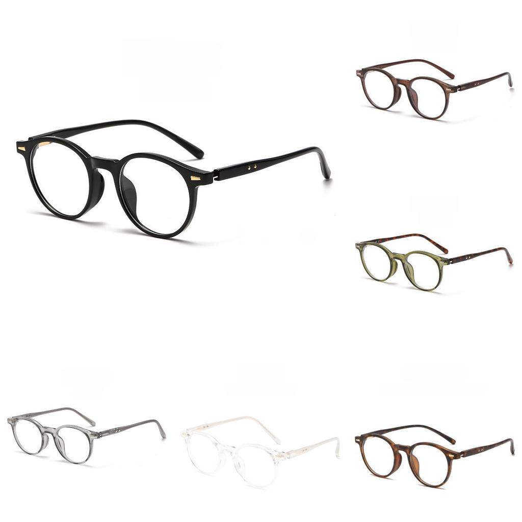 Tr90 Round Blue Light Blocking Eyeglass Frame With Minimalist Design For Fashionable Women