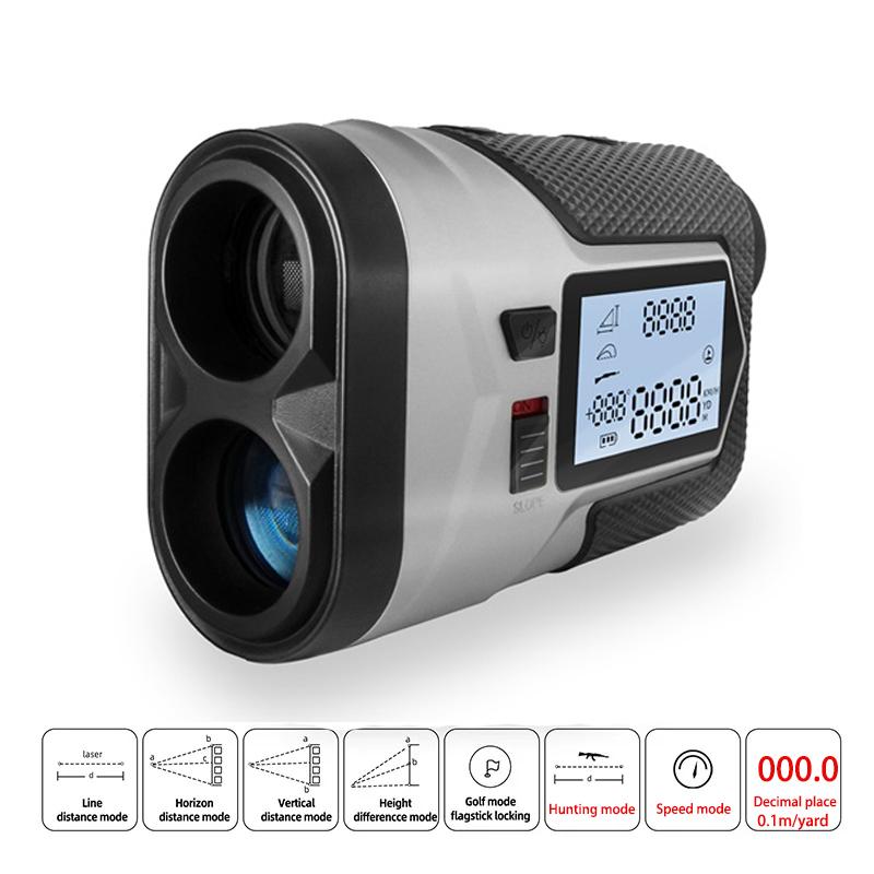 USB Type-C Rechargeable Golf Laser Rangefinder 1200m 650m with Slope Adjusted Flag-Lock Vibration Distance Meter Telescope