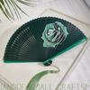 All-Bamboo Folding Fan, New Chinese Style, Mini Fan, Traditional Style, Small Folding Fan for Cheongsam, Retro Portable Folding Fan for Women