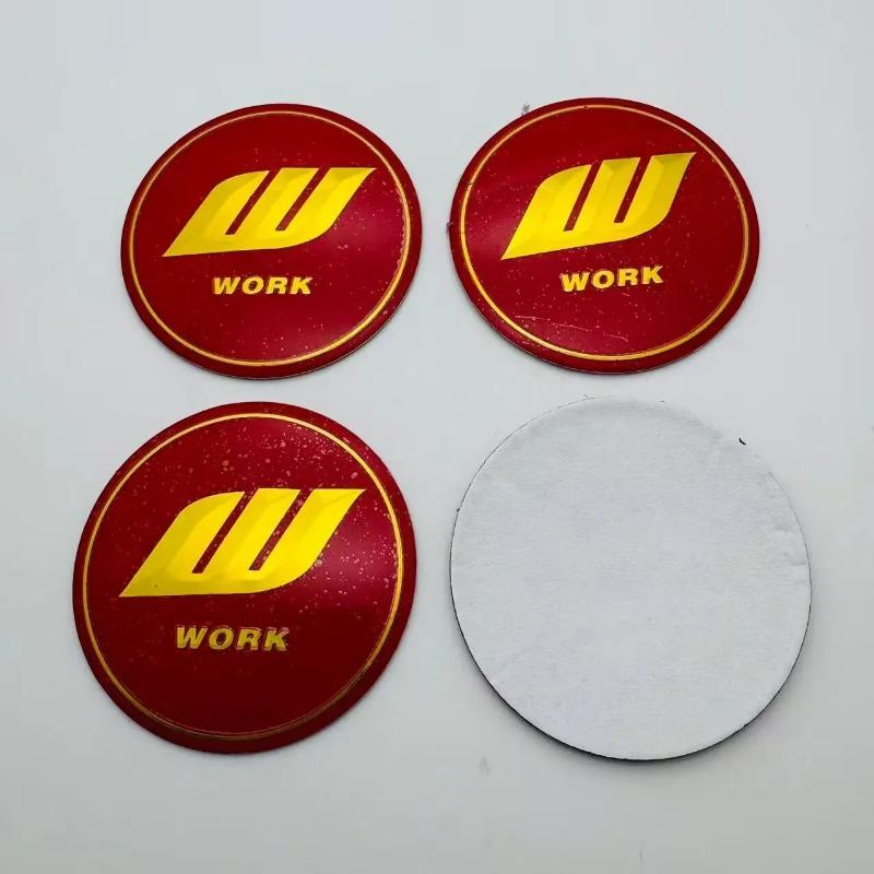 4pcs/set 45mm 56mm 65mm W Work Logo Car Stickers for Car Wheel Center Caps Emblem Rim Hub Cover Badge Styling Accessories