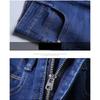 Men Fashion Straight Jeans Stretch Slim Fit Pants Comfortable Soft Business Denim Trousers Clothing