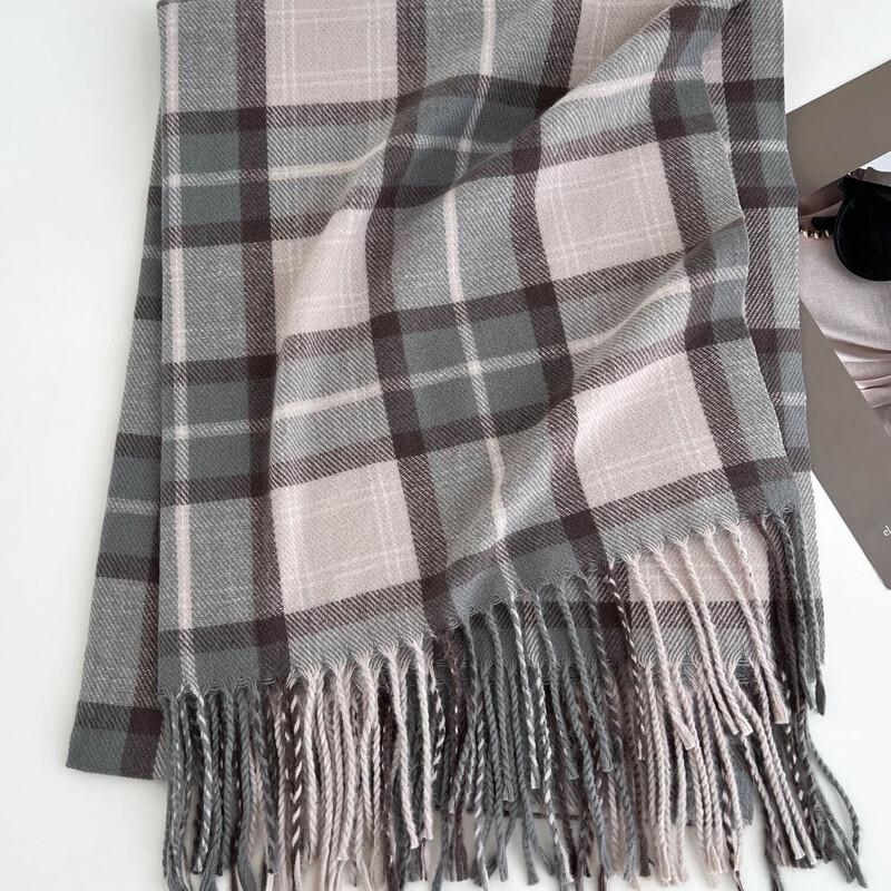 Women's Heated Plaid Winter Scarf