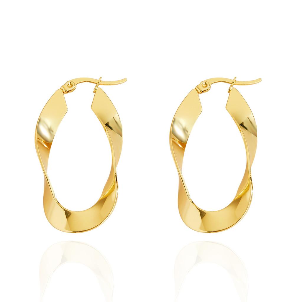 Minimalist Heart Earrings Stainless Steel Geometric Dangle Jewelry For Women Style A