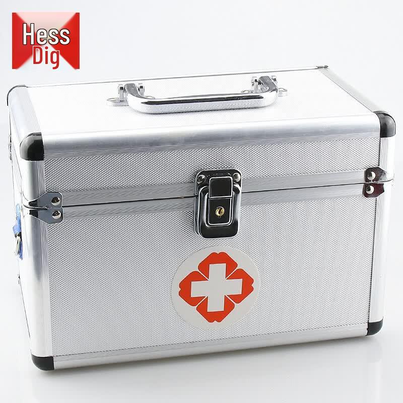 HXDIG JG-337 Aluminum Alloy First Aid Kit 11 inch
