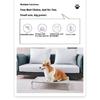 Elevated Pet Cot Stainless Steel Frame - All Season Military Dog Bed Removable Washable Off Ground for Small Pets