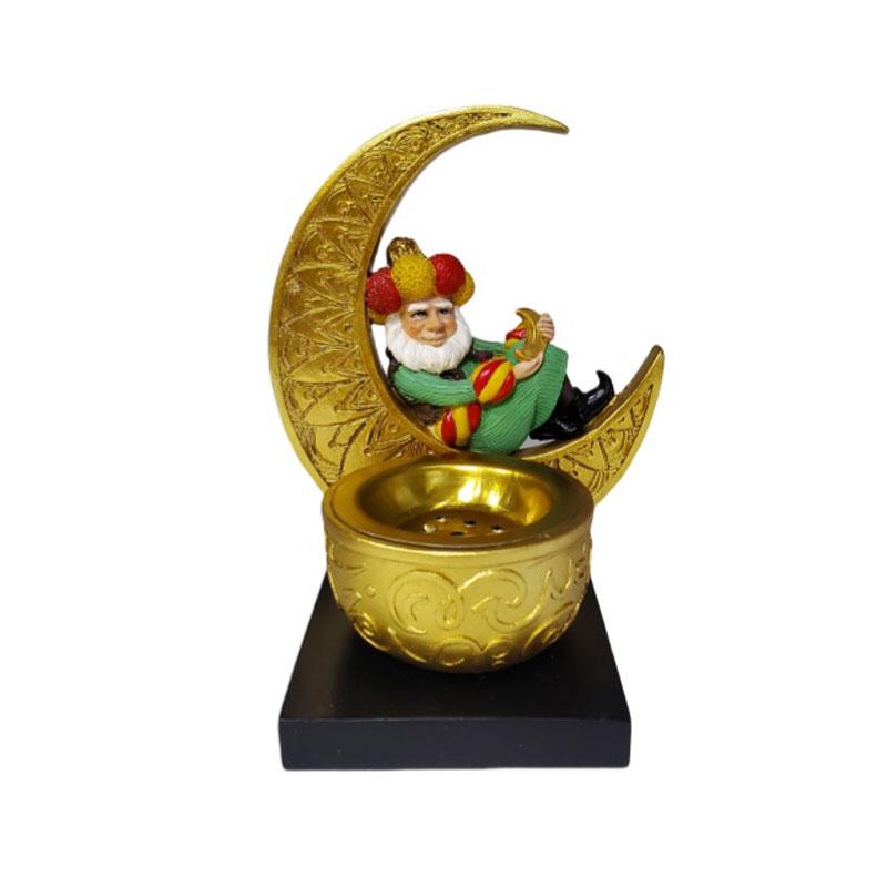 Resin Incense Burner for Tabletop Decoration, Suitable for General Holiday Decor During New Year, Ramadan, Perfect for Living Rooms And Dining Areas.
