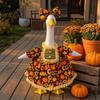 Festive Goose Clothes for Harvest Celebrations Thanksgiving Porch Outfits 23" Statue, Fall Maple Leaf Reusable Outfit 23 Inch Statues Pumpkin Clothes,