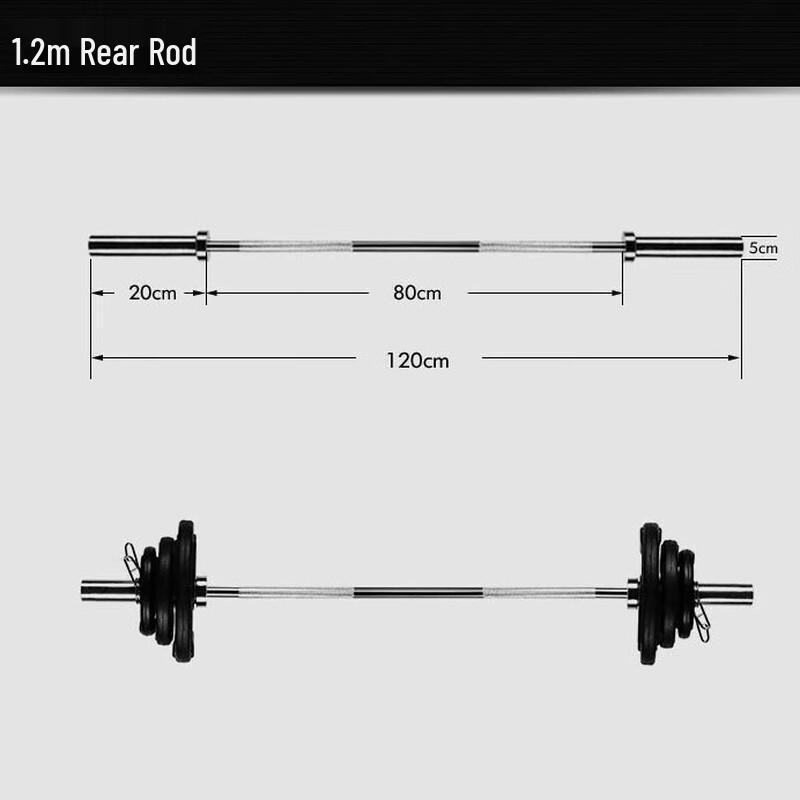 WEZHO 1.2M Olympic Straight Barbell Bar