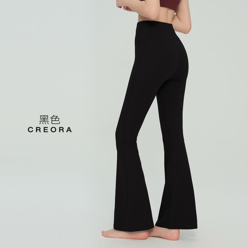 Frühlings- und Sommer-Drapier-Weitbein-Hosen lässige High-Waist-Sport-Geradebein-Hosen figurbetonte lockere Fitness-Hosen elastische Yoga-Hosen Damen