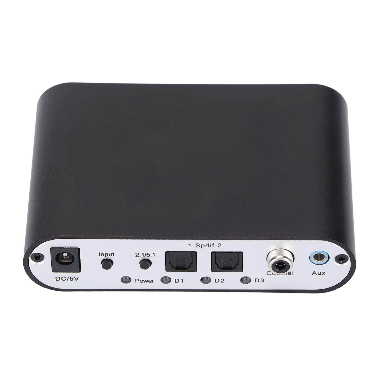 

51R Цифровой декодер 5.1-канальный на 3,5 мм стерео AUX на 6 RCA Цифровой ЦАП Декодер AC EU Plug