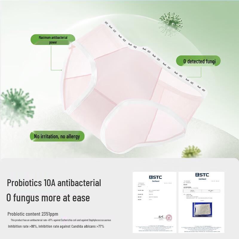 MaoRen Women's Modal Lace Mid-Waist Briefs 3-Pack