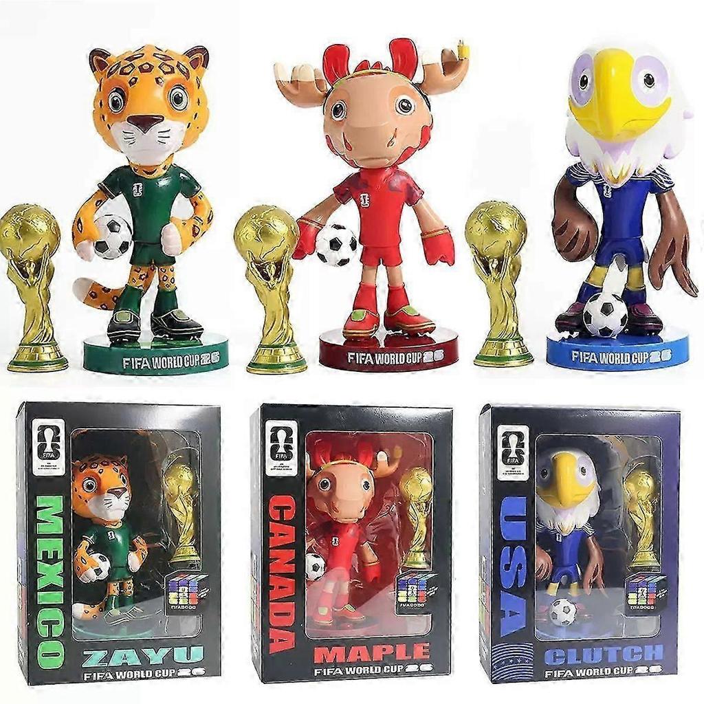 FIFA World Cup 2026 Mascot Figure Set - Zayu/Maple/Clutch