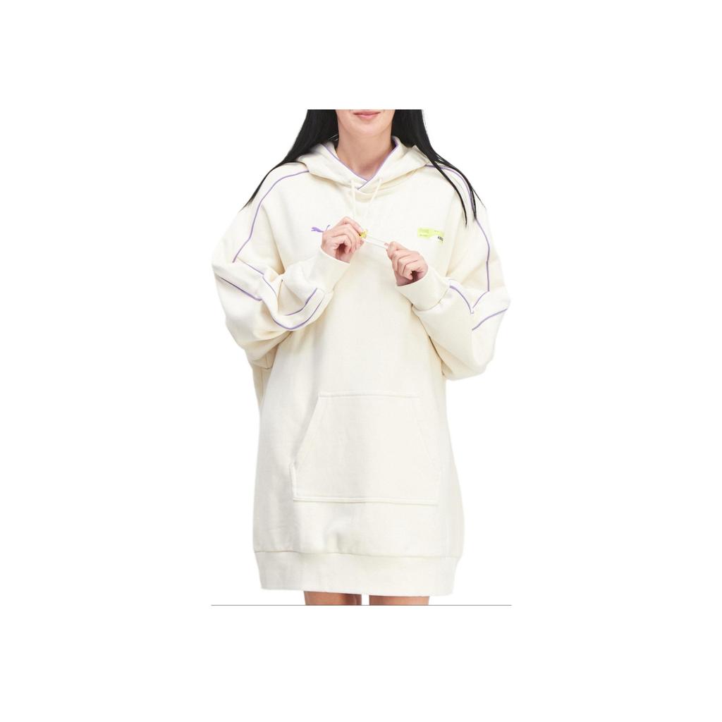 Puma X ROARINGWILD Hoodie Dress With Logo Women Dress Off-White 532599-73