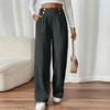Women's High Waisted Color Flowy Floor-Length Casual Pants for Everyday Wear
