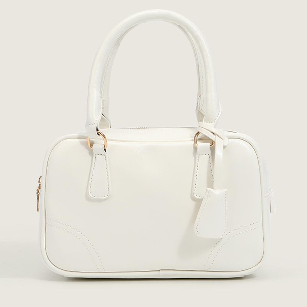 Retro Freizeit Umhängetasche für Damen 1 Schulter Boston Tasche tragbare Bowlingtasche neu