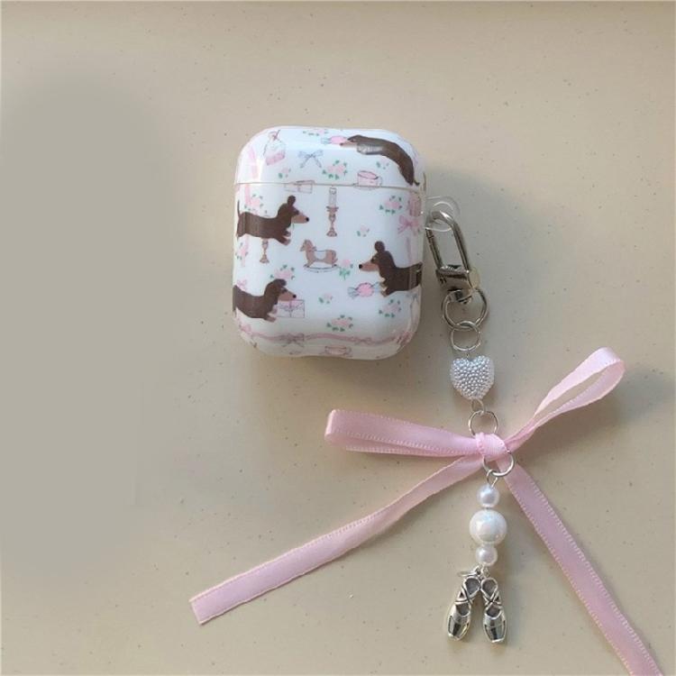 Cute Ballet Shoes Bowknot Keychain Hanging Decorations Keyring Hanging Ornament
